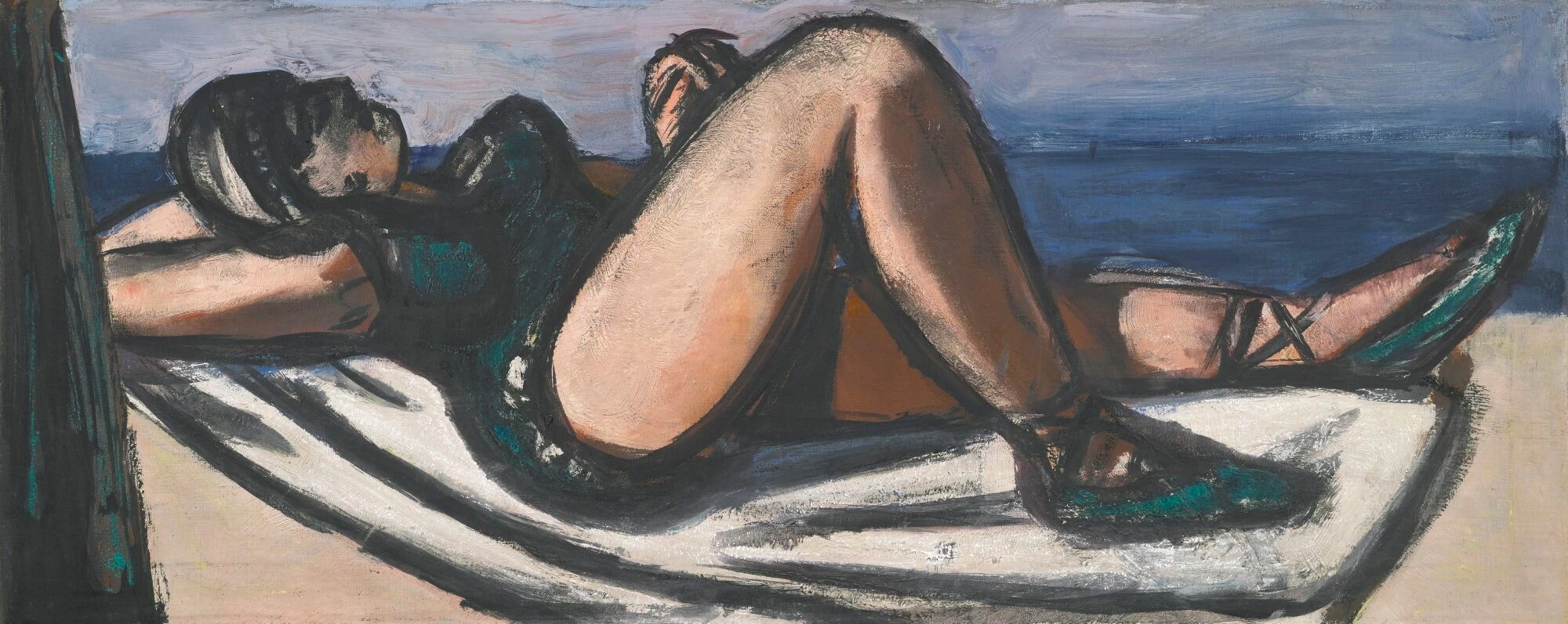 Dormiente sulla spiaggia